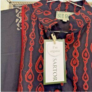 Brand new tuckernuck Sue Sartor red & black contrast print Dress